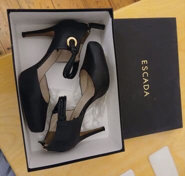 замшевые туфли на платформе: Туфли, Размер: 38, цвет - Черный, Б/у — 2