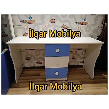 evcil mobilya: Oğlan və qız üçün, Yeni, Siyirməli, Yazı masası, Stulsuz — 1