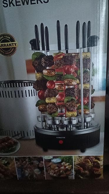 Sağlamlıq və gözəllik: SOKANY SK-6113 elektrik şaşlık aparatı - Güc: 1500W - Dəst: 8 ədəd — 6