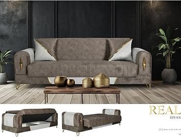 koridor ucun mebel: Real model divan – müasir və funksional dizayn. Fabrik istehsalı — 1