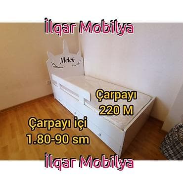 Oğlan və qız üçün, Yeni, Çarpayı, Bazasız, Matrassız, Siyirməsiz