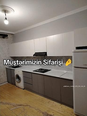 ucuz mebelər: Sifarişlə mətbəx dəsti, Mat laminat, Ünvandan götürmə, Rayonlara çatdırılma — 4