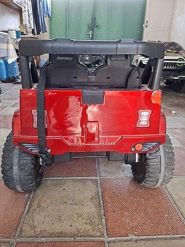 kask satın al: Uşaq elektrik maşını – off-road tipli jeep dizaynı - Rəng: qırmızı — 3