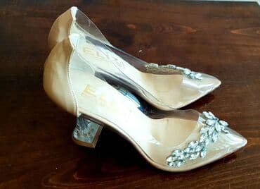 женские фиолетовые туфли: Туфли, Размер: 39, цвет - Бежевый, Новый — 2