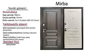 xar tut: Mirba giriş qapısı – yüksək təhlükəsizlikli, möhkəm konstruksiya və — 1