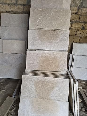 sade darvaza sekilleri: Təbii daş üzlük plitələri - Material: Qumdaşı (təbii daş), açıq — 4