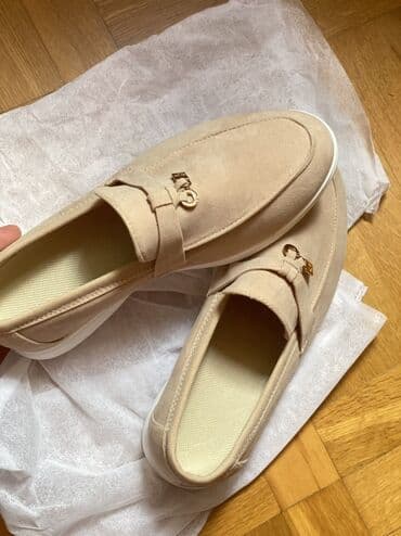 женские бежевые замшевые туфли: Ölçü: 38, rəng - Bej, Yeni — 5