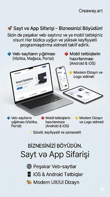 Veb saytların hazırlanması