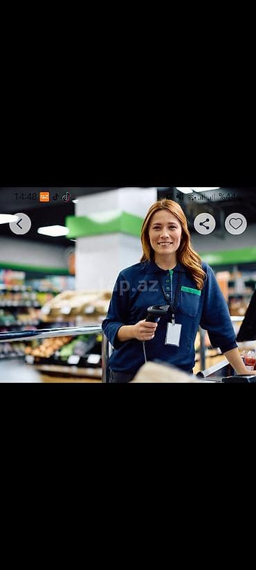 Market/kassa skaneri – əl tipli barkod oxuyucu - Növ: simli, əl tipli