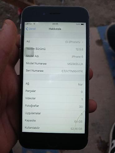 ıphone 6: IPhone 6, 64 GB, Space Gray, Barmaq izi — 3