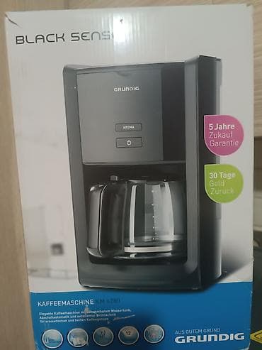 silver et ceken: Grundig Black Sense KM 6280 damcı-filtr qəhvə maşını - AROMA düyməsi — 1