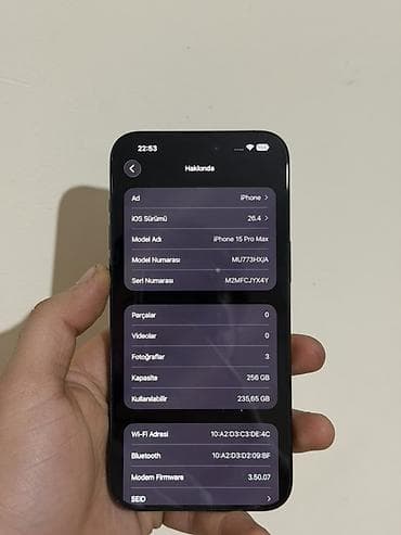 iphone 7 ekranı: IPhone 15 Pro Max, 256 GB, Black Titanium, Face ID — 3