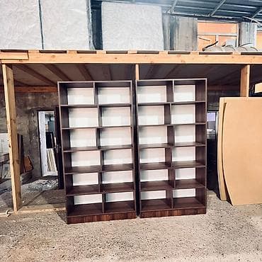 ak mebel: Modul tipli kitab rəfi – 2 ədəd - Material: laminat/LDSP ağ arxa — 1