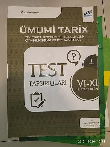 sattlar: Dərs vəsaitləri dəsti gördüyünüz hamsı satılır obşi 10 azn tək tək 3 — 4