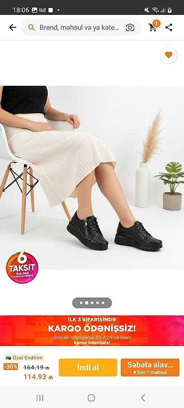 Sabo: Ölçü: 39, rəng - Qara, Yeni — 5