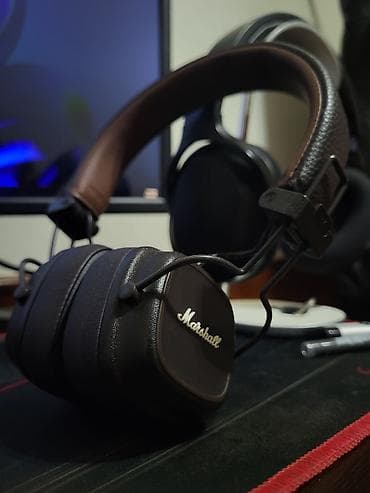 marshall major v: Yeni Simsiz (Bluetooth) Qulaqcıqlar, Marshall, rəng - Qəhvəyi — 3