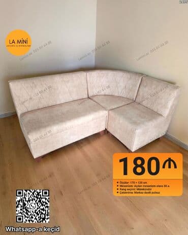 Künc divan, Qonaq otağı üçün, Parça, Açılan