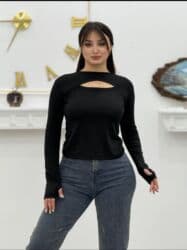 cins pencekler instagram: Qadın geyim kolleksiyası - Bej rəngli klassik köynək: Düz kəsim — 8