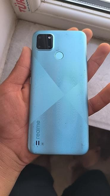 kamera monitörü: Realme C21, 64 GB, rəng - Göy, Barmaq izi — 5