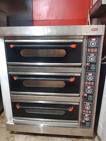 Digər biznes avadanlığı: Elektrik soba, Çörək, Şirniyyət üçün, Pizza, 3 mərtəbəli, Yeni — 1