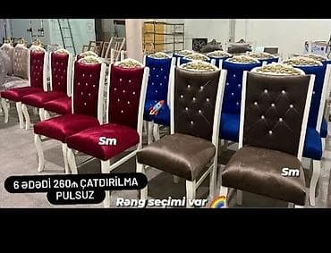 Qonaq otağı üçün, Qatlanmayan, rəng - Qırmızı Stul