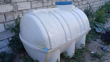 plastic qapi: “YAĞMUR” su çəni - Həcm: 1500 L (korpus üzərində işarələnib) - — 2