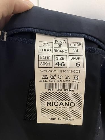 mavi macun: Marco Lorenza üçlük kişi kostyumu – tünd mavi rəng. Komplekt: - 2 — 5