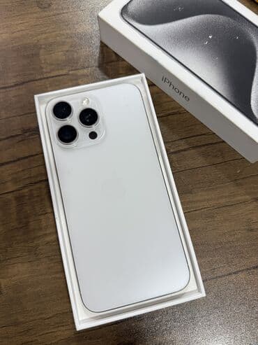 IPhone 15 Pro Max, 256 GB, White Titanium lalafo.az -da IPhone 15 Pro Max, 256 GB, White Titanium