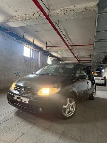 renault meqane: Renault Scenic (II) — qara rəngli, 5 qapılı kompakt miniven. Şəhər və — 1