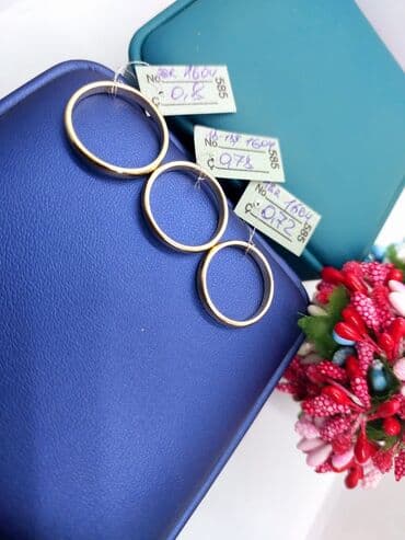 qızıl üzüklər qiymətləri 2022: Alyans, Üzük, Sarı qızıl, 585 Əyar, Qaşsız — 3