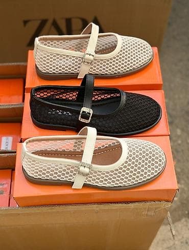 Mesh baletka ayaqqabılar - Stil: Mary Jane qayışlı baletka - Üst