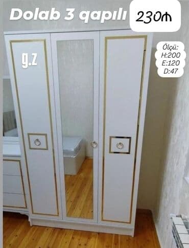 sumqayitda muhafize is elanlari: Yeni, Açılan, 6 qapı Düz dolab, Qarderob, paltar dolabı, Azərbaycan — 3