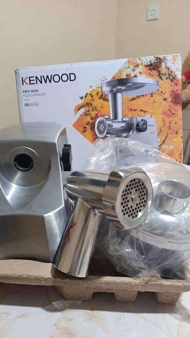 Duxovkalar: Ət çəkən maşın Kenwood, 1600 Vt, Revers ilə, Yeni — 1
