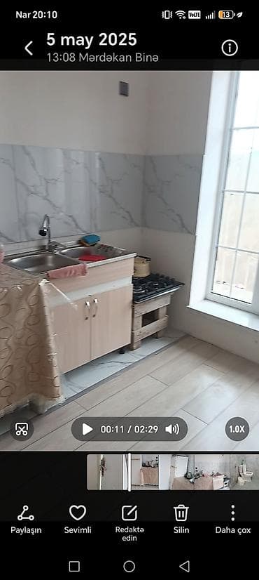 metbexd mebeli: Mərdəkan–Binə tərəfində yerləşən kiçik məkan üçün mətbəx guşəsi — 1