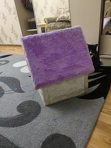 гусь: Pişik evi – yumşaq plyuş materialdan, daxili yastıqlı - Forma: ev — 3