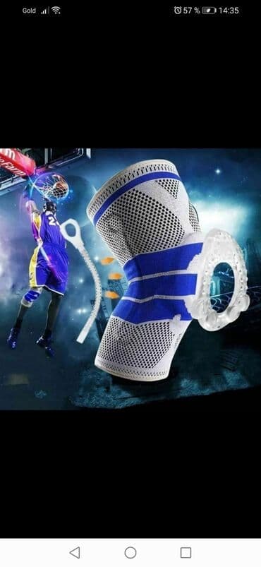 grija uchun karset: Dizlik. Silokon fiksator ilə. Спортивные наколенники, силиконовый — 2