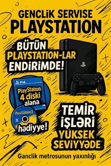 samsung 4: Gənclik ərazisində yerləşən Playstation servisimizdə konsollarınızın — 1