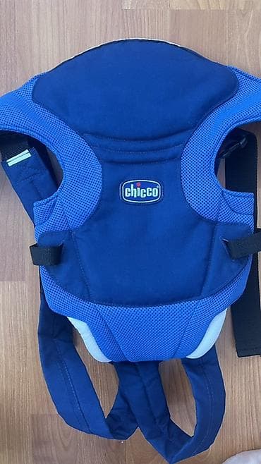 Детский мир: Chicco uşaq daşıyıcısı – mavi rəng. - Ön tərəfdən taxılan körpə — 1