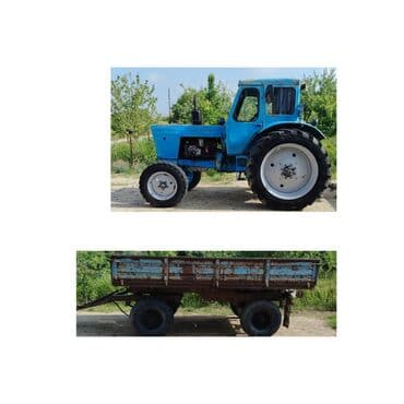 фольксваген 1 4: Mavi rəngli MTZ tipli təkərli traktor və qoşqu Traktor: - Kabinəli — 1