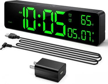 advent calendar satışı: Elektron divar və ya stolüstü saat Light Alarm Otaq temperaturu Time — 3