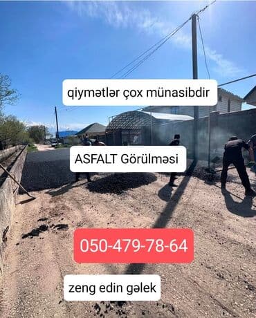 bakida qadin üçün is elanlari: ASFALT işləri görülür 4 manat — 4