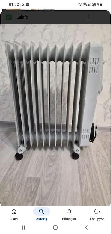 Mobil telefon və aksesuarlar: Yağlı radiator – elektriklə işləyən, bölməli (təxminən 9–11 seksiyalı) — 2