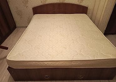 matras alti: İşlənmiş, İkinəfərlik çarpayı, Bazalı, Matras ilə, Siyirməsiz, Azərbaycan — 1