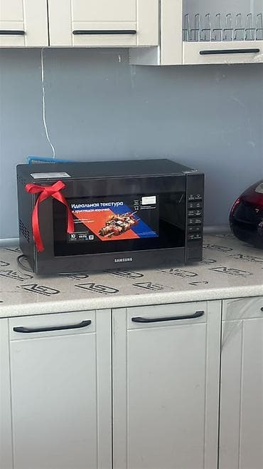 samsunk: Mikrodalğalı soba Samsung, Ayrıca dayanan, Qril ilə, rəng - Qara — 2