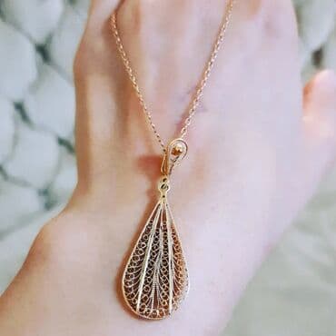 qaş sabitləyici: Boyunbağı, Sarı qızıl, 583 Əyar, 4200 g — 1