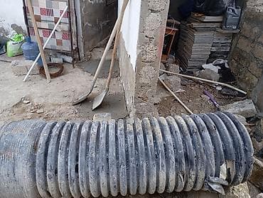 Plastik boru - Material: Yüksək sıxlıqlı plastik (HDPE tipli), ikiqat — 1