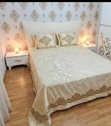 Двуспальная кровать, Тумба, Б/у