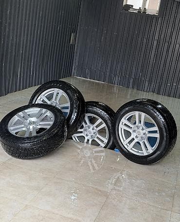 Toyota orijinal yüngül lehimli disklər və şin dəsti - Sayı: 4 ədəd