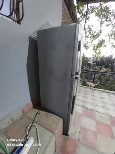 dondurma xaladenniki: İki qapılı soyuducu - Rəng: Gümüşü/metallik - Üst hissə – dondurucu — 2