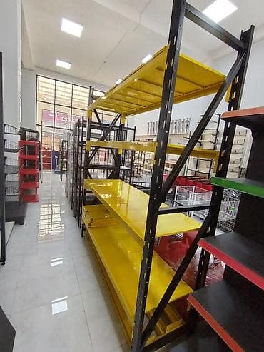 stellaj nədir: Ağır yüklər üçün metal rəf sistemi - Sənaye və anbar tipli saxlanma — 4